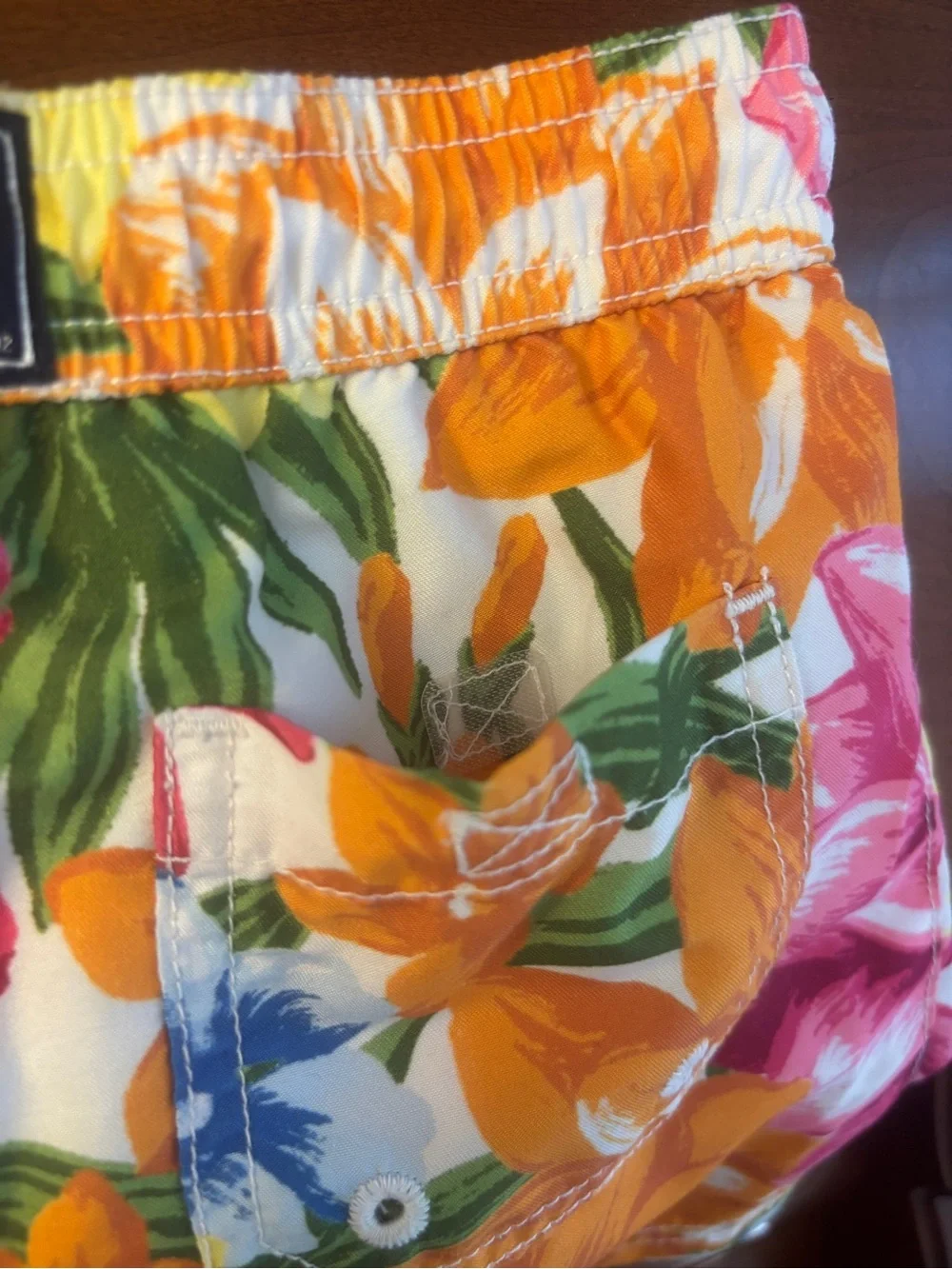 Janie and Jack Baby Boys Dahlia Floral Swim Trunks 18-24M